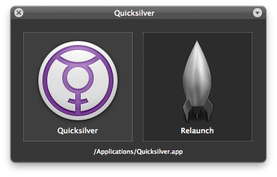 BezelHUD Interface for Quicksilver