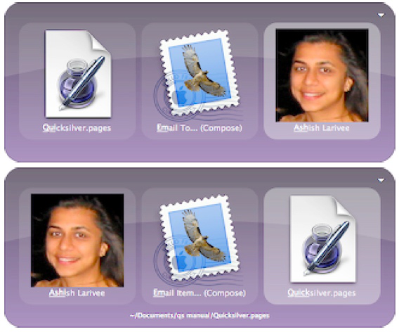 Examples of complementary action pairs