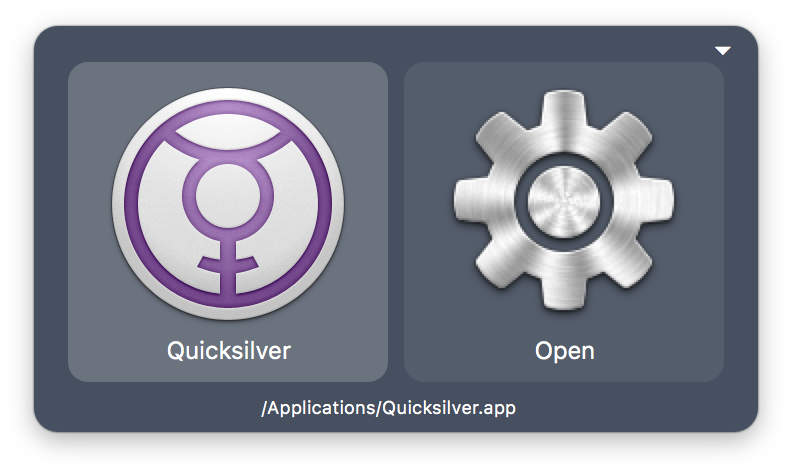 Quicksilver Interface